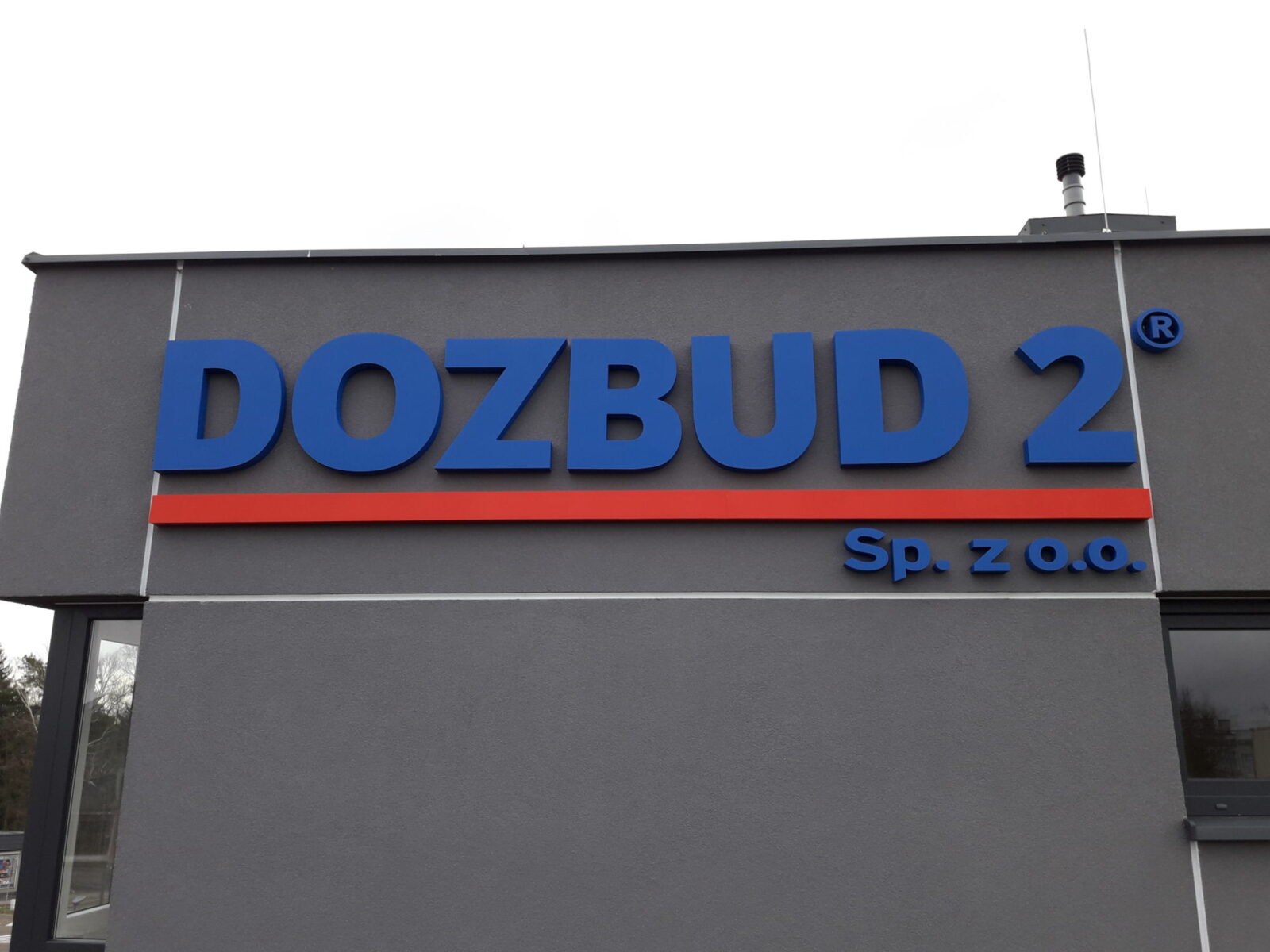 Logo 3D,podświetlane, oznakowanie budynków, branding firmy